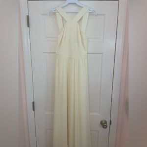 Lulu’s Yellow Halter Maxi Dress
